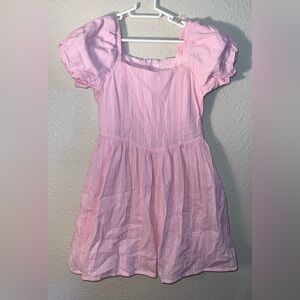 Art Class Light Pink Puff Sleeve Dress EUC